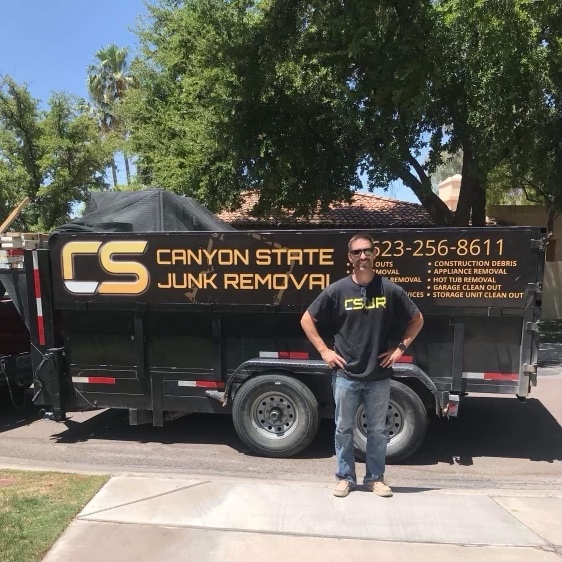 Junk removal job in Peoria by Canyon State Junk Removal